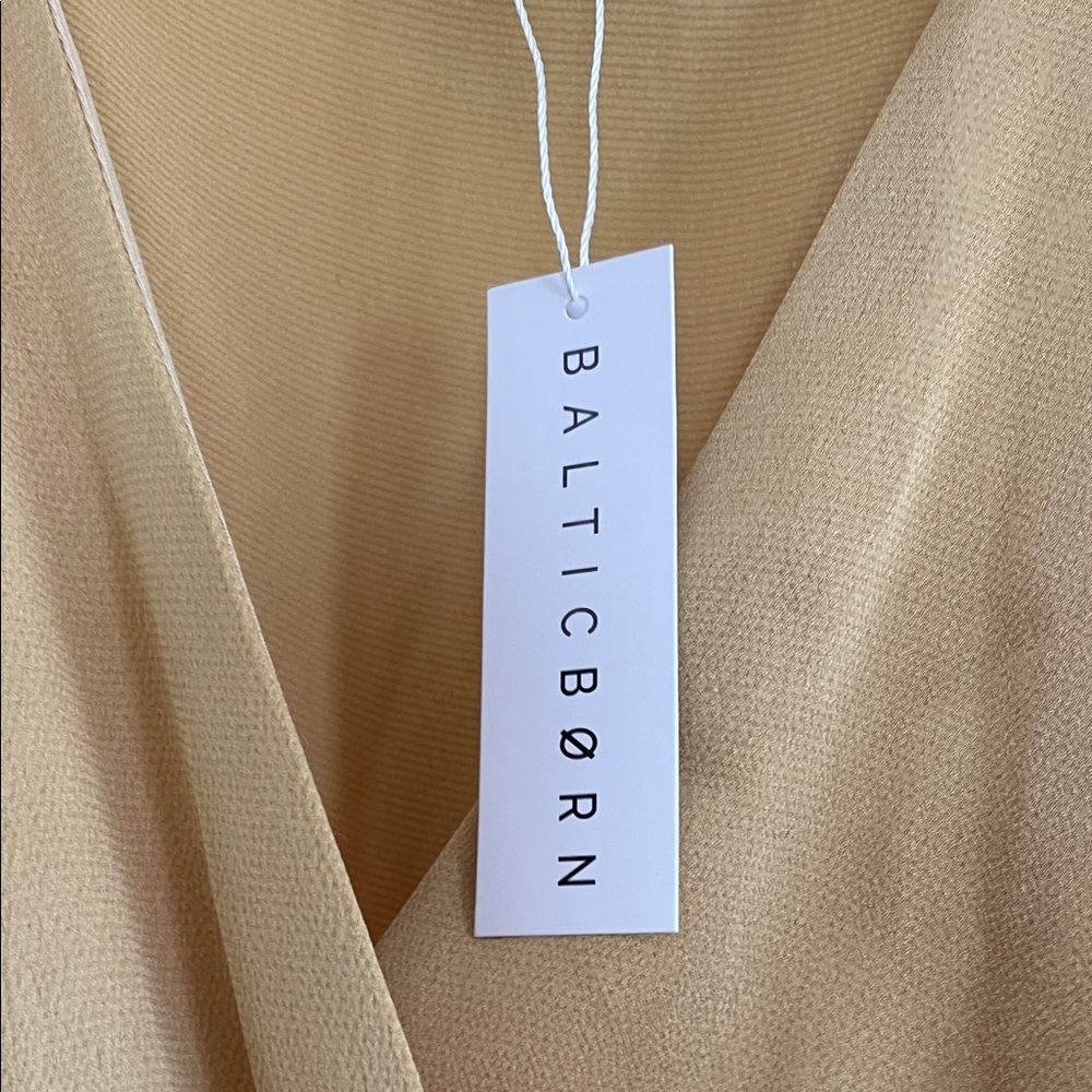 Baltic Born Gold Wrap Dress - Picture 3 of 4